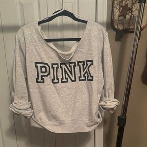 PINK Victoria's Secret Gray Sweatshirt